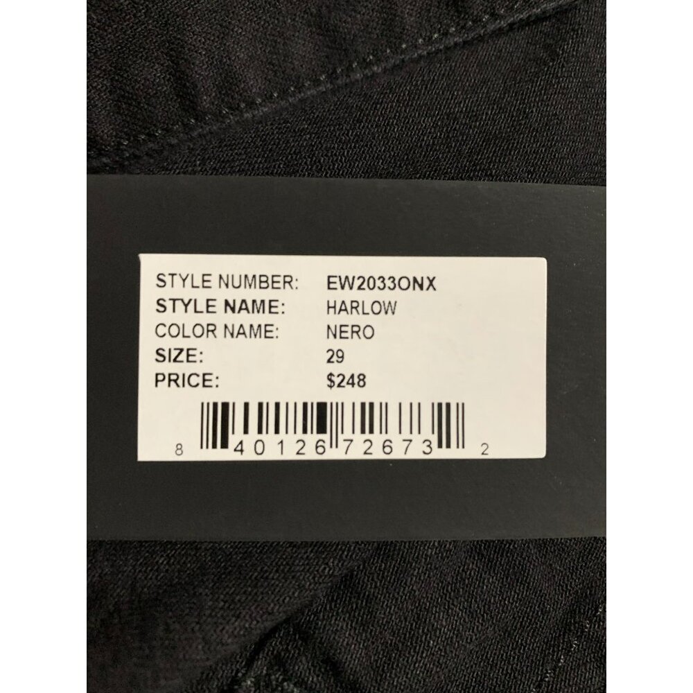 Edwin The Harlow Blk High-Rise Cargo Pants Sz 29 Belted Jeans Tapered Ankle NWT - Picture 4 of 8